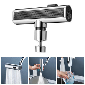 Kitchen Faucet Waterfall Outlet Splash Proof Universal Rotating Bubbler Multifunctional Water Nozzle Extension