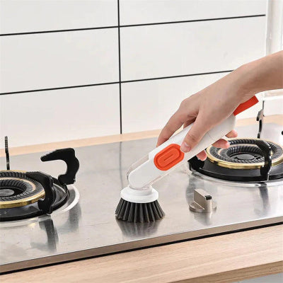 Multi-Functional Long-Handle Liquid-Filled Cleaning Brush