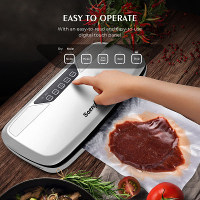 Electric Vacuum Sealer Packaging Machine For Home Kitchen